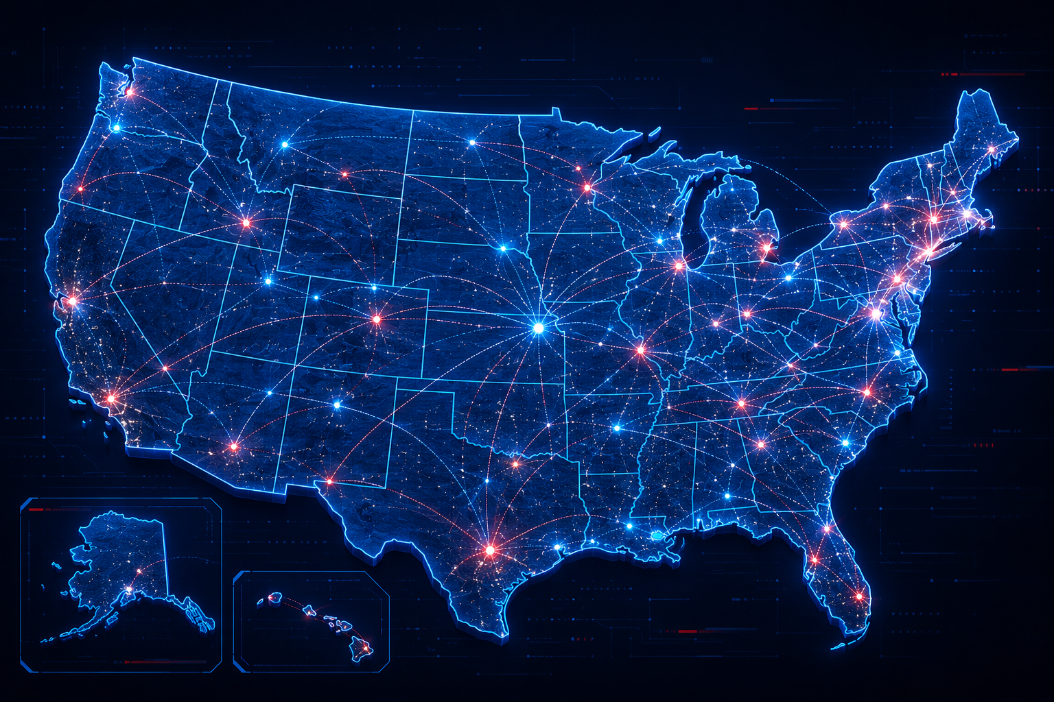 USA Shipping Coverage Map